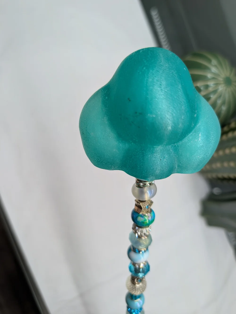 Hand Made Fairy Wand/Plant/Garden Stake W/Resin Dumbo Topper
